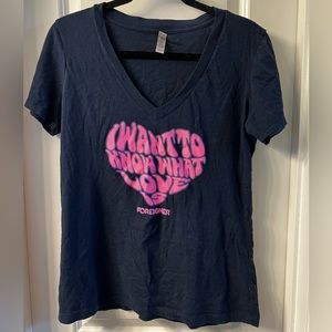 Concert Tee - I Want To Know What Love Is - Foreigner women’s size XL